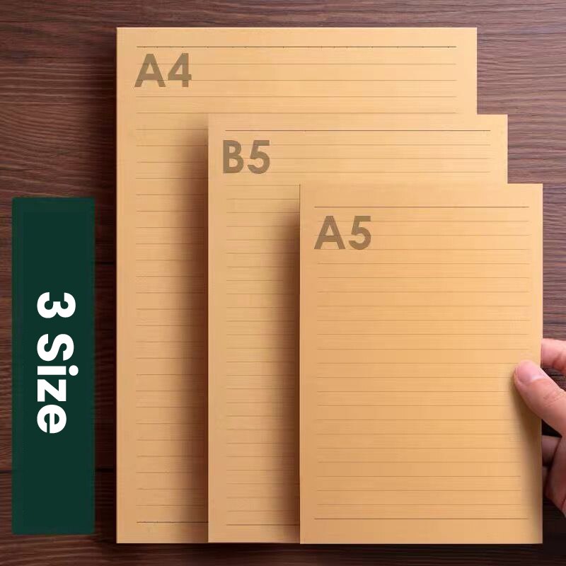 Letter Stationery 50 Sheets A4/B5/A5 Vintage Kraft Paper Writing Romantic Note Craft Paper Painting Packaging Paper