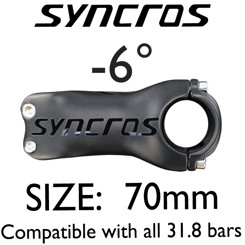 Mostek rowerowy Syncros ultra światło z włókna węglowego robić rowerów MTB, kąt 6/17 stopni, 70/80/90/110/120 mm, części robić rowerów górskich i szosowych: Niebieski