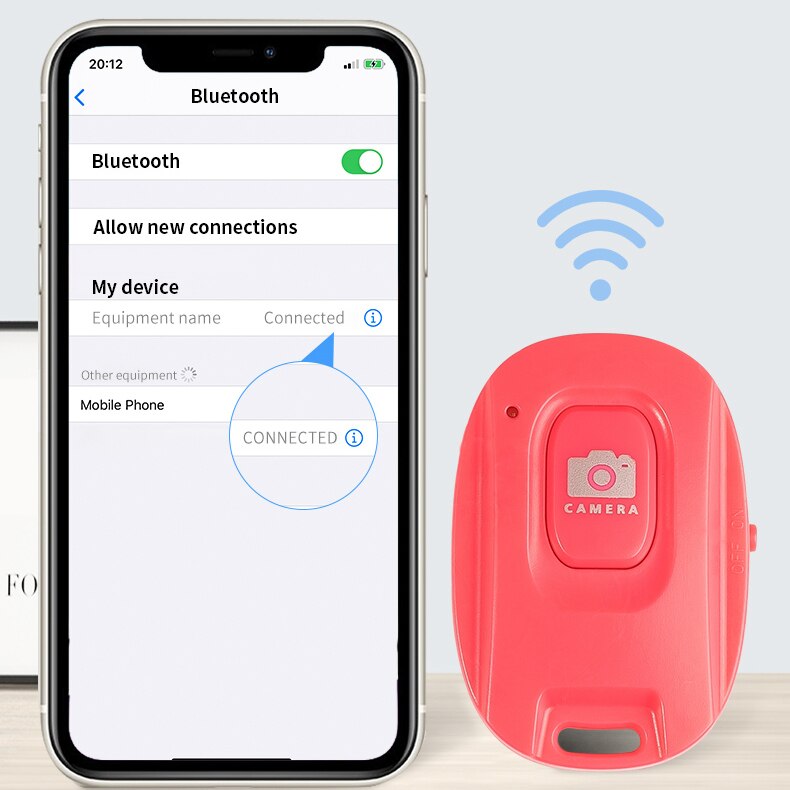Kebidu Mini Ontspanknop Controller Adapter Foto Controle Bluetooth Remote Knop Voor Selfie Telefoon Camera