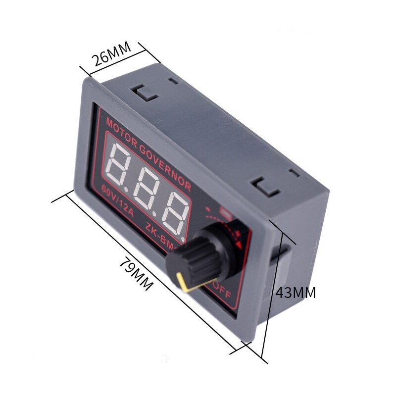 Verstelbare Controller Dc Motor Dc Speed Regulator Controller Digitale Display Gouverneur Switch Pwm Dc Snelheidsregelaar: 2