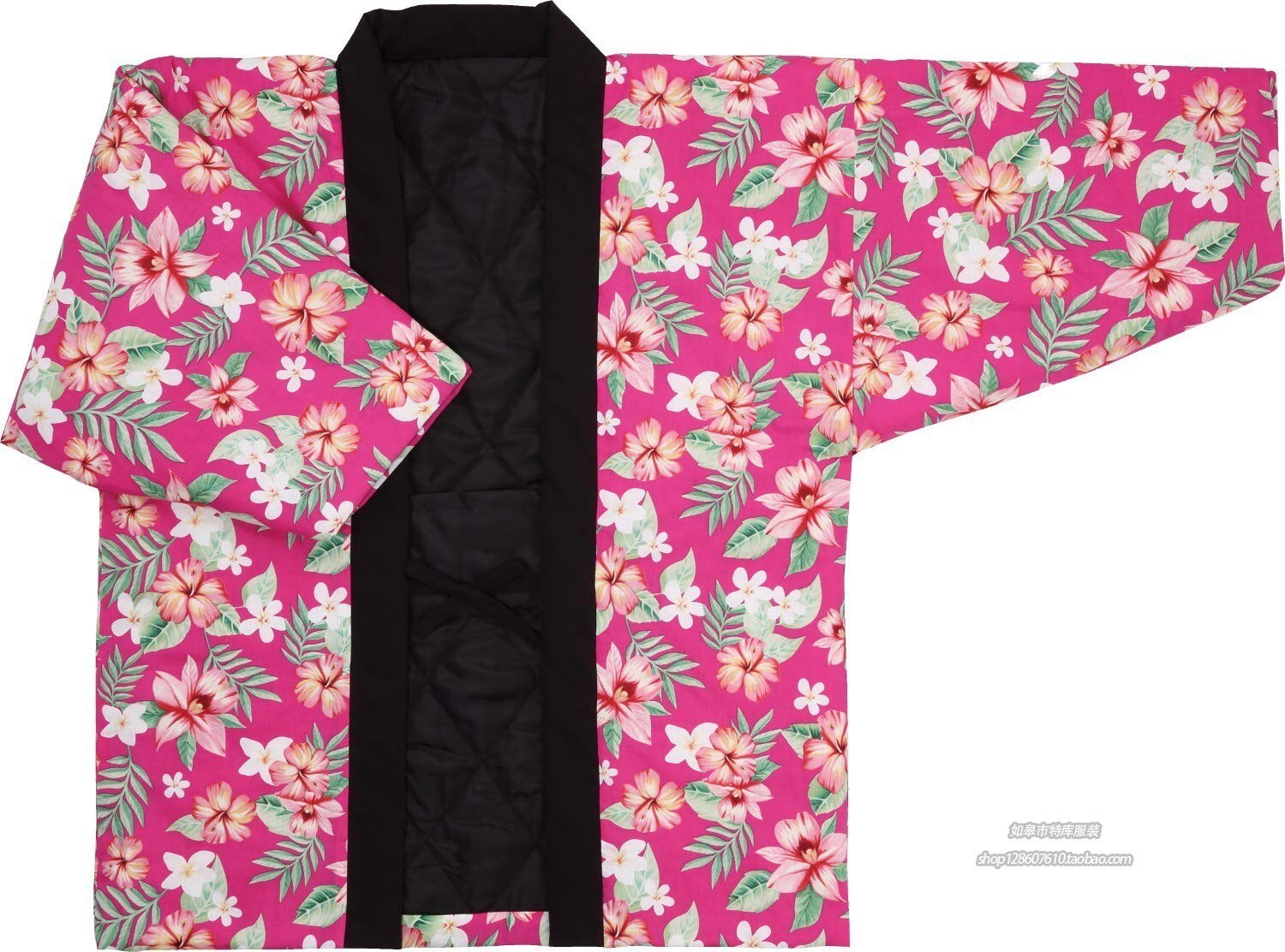 Cárdigan tipo Kimono con relleno de algodón para invierno, chaqueta japonesa cálida, holgada, estilo Hanten, abrigo Haori, ropa para el hogar, W036