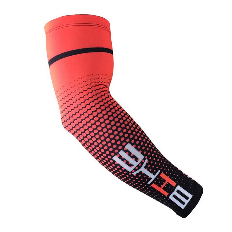 Manchettes de protection contre les uv pour hommes, idéales pour le cyclisme, la course à pied, le sport: Une pièce rouge / Xxl