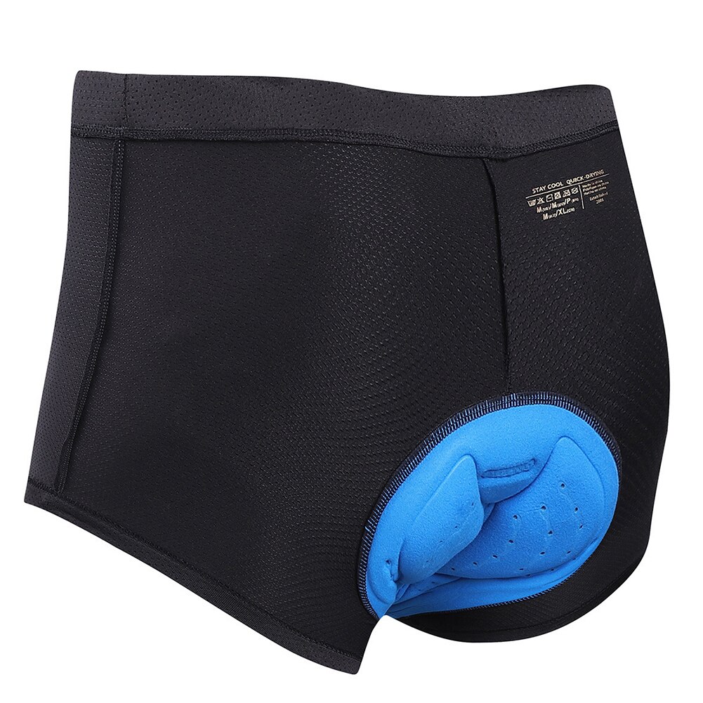 Sous-short de cyclisme pour hommes, sous-vêtement de vélo rembourré 3D, short de vélo antidérapant respirant adsorbant pour hommes noir