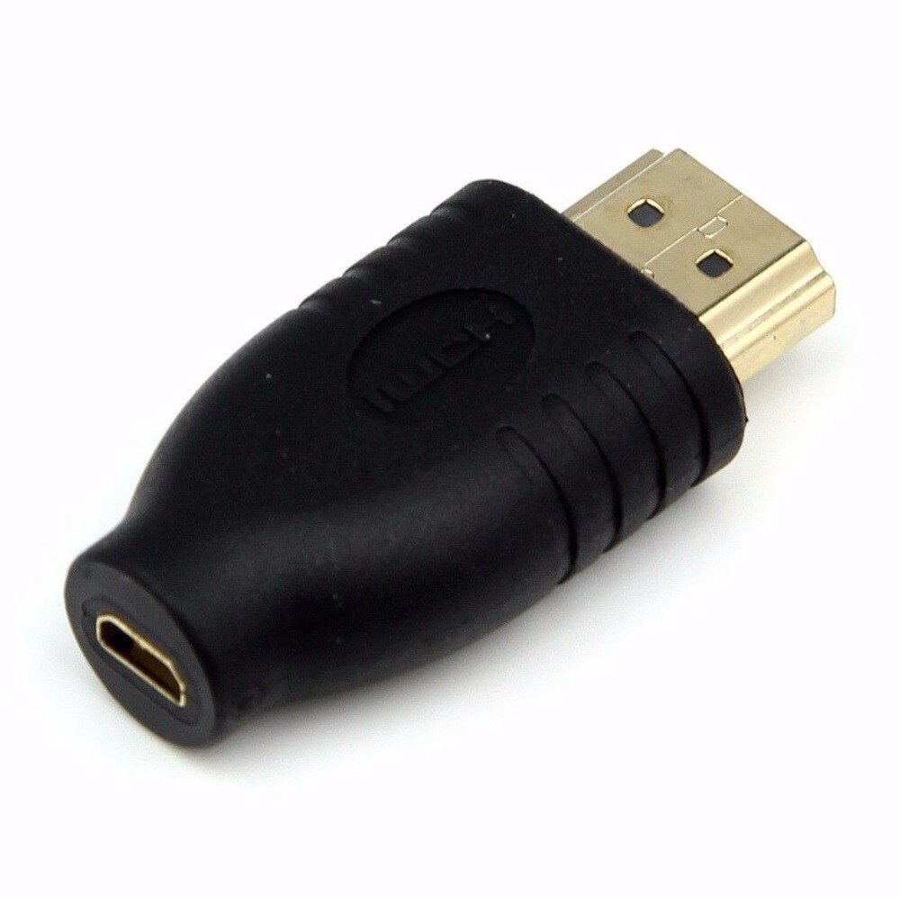 Cable adaptador Micro HDMI macho tipo D a HDMI estándar, convertidor en chapado en oro