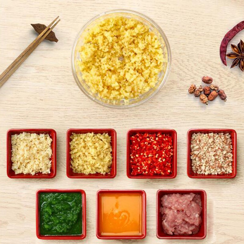 Manual Food Processor Shredder Vegetable Onion Garilc Potato Meat Chopper Slicer Mincer Tools