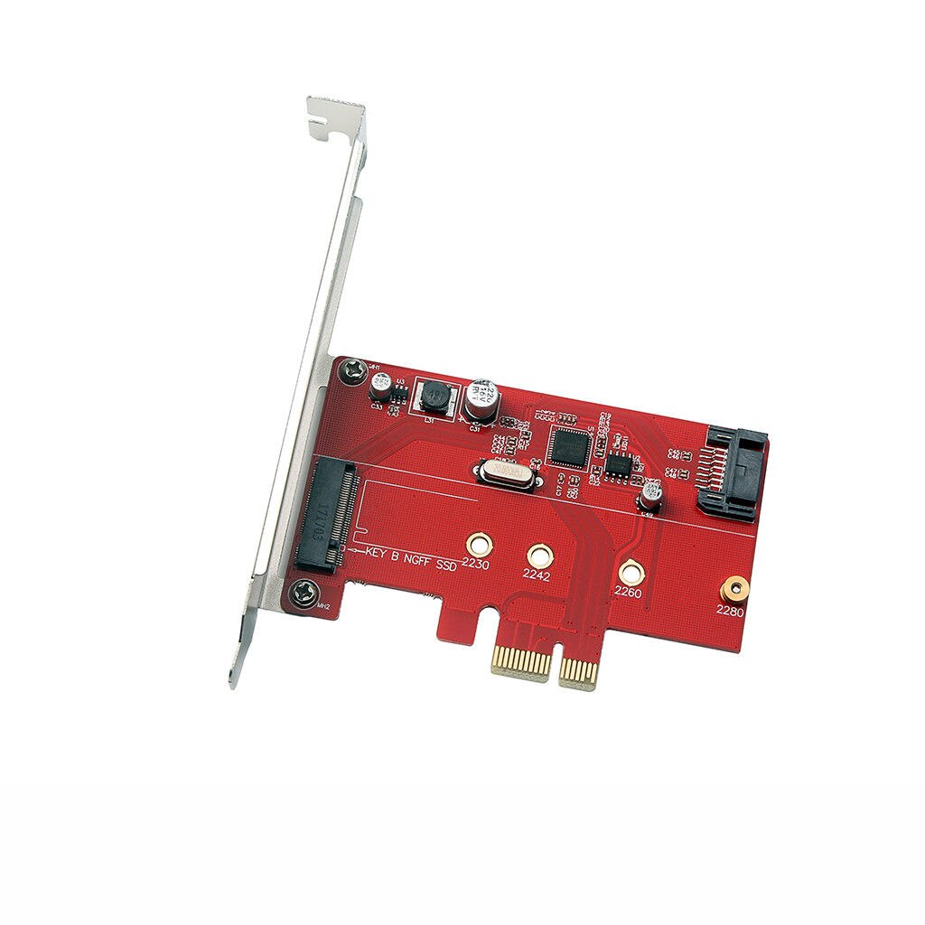 -M.2 Pcie Ssd Pcie 3.0X1 En M.2 Sata Ssd Sata Iii Adapter Card