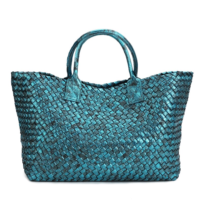 hand-woven women's bag spring summer European and American tide single shoulder vegetable basket women casual bag