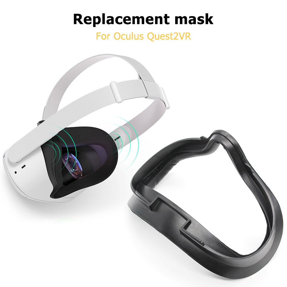 Ersatz-augenmaskenpolster aus pu für oculus quest 2 vr virtual-reality-brille