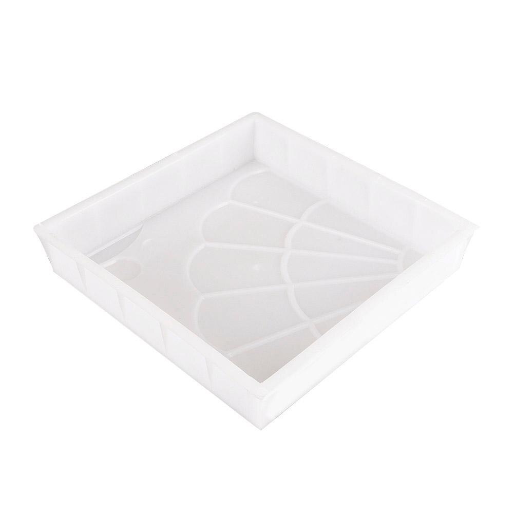 Garden Pavement Mold DIY Manually Propylene Paving Cement Concrete Mould: White