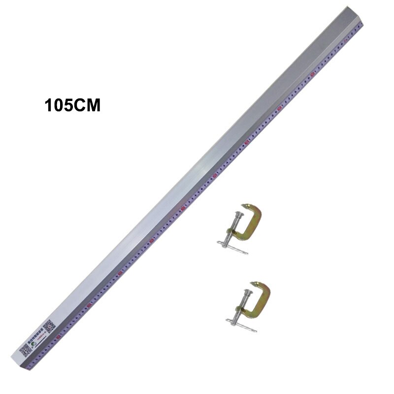 Hanzete Cirkelzaag Gids Houtbewerking Snijgeleider Rail Aluminiumlegering Engineering Plastic Multifunctionele Cirkelzaag Gids Track 0-65cm Verstelbare Snijbereik Cutter Guide Saw Track