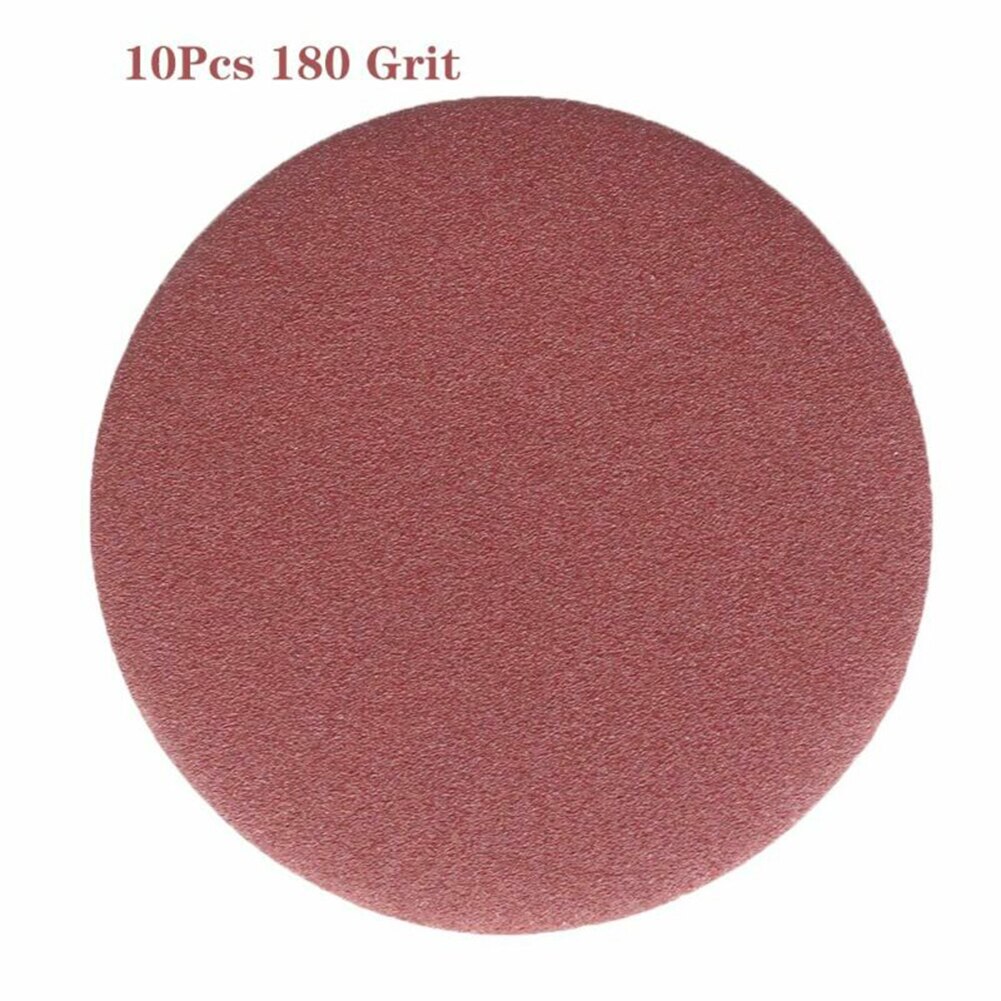 10pcs 5inch/125mm 40-2000Grit Round Shape Disk Sand Sheets Sandpaper Polishing: White