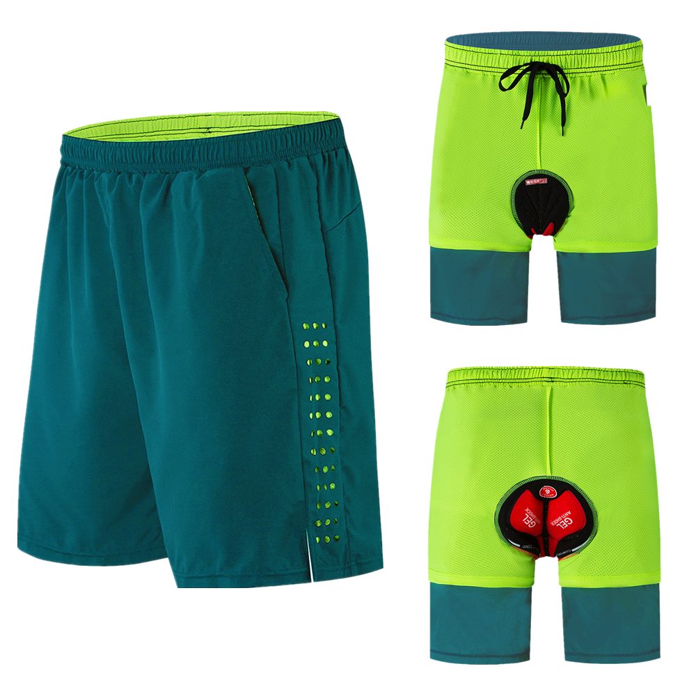 Wosawe Zomer Fietsbroek Gel Pad Ademende Road Mtb Bike Wear Fiets Sport Downhill Mannen Onderbroek Shorts