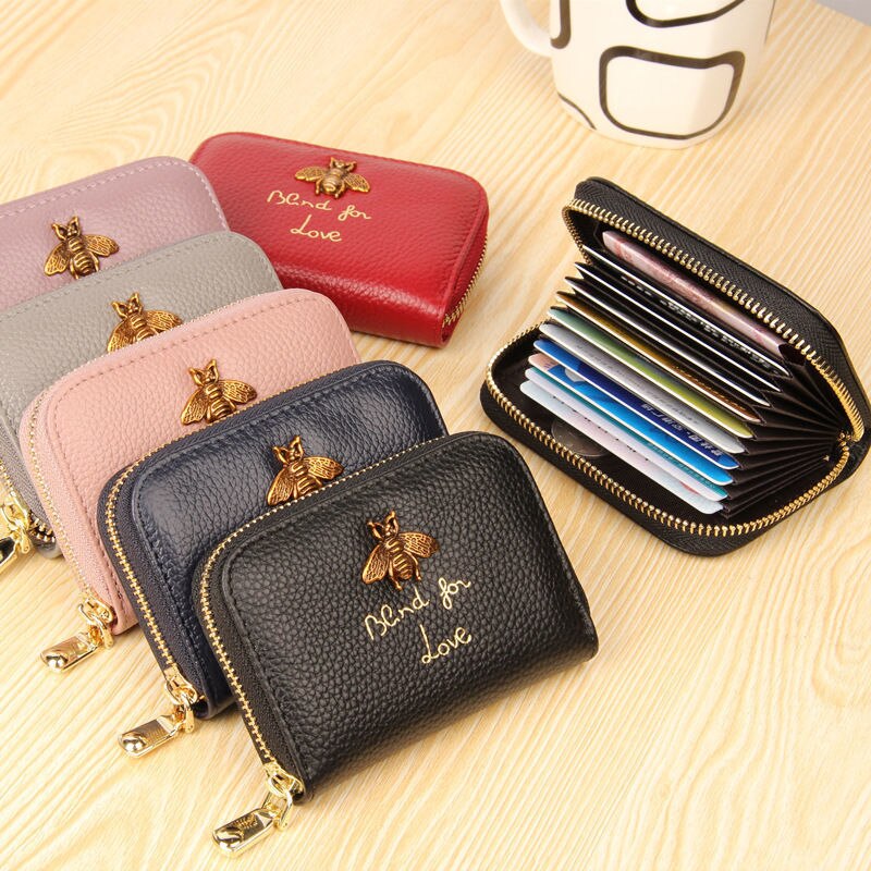 Multifunctional Organ Card Holder Female Zipper Male Cute Coin Purse Female Bank Business Card Holder Bus Card Set