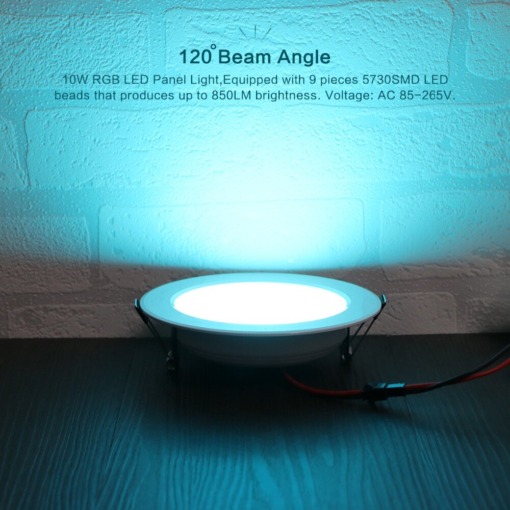 5/10/18W Round RGB LED Panel Light Concealed Recessed Ceiling Lamp With Remote Control AC 85-265V