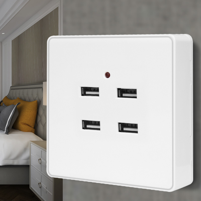 Panel de carga USB tipo c de 2/3/4 puertos montado en superficie, enchufe USB de 220v a 5v, panel integrado oculto en pared, 86 tipos: Tipo 19