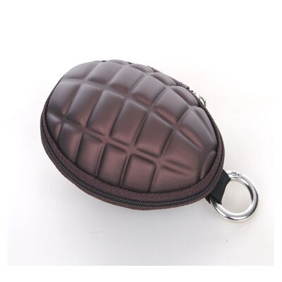 wallet women Multi-function grenades shape key package zero wallet necessary tide male wallet female bag coin purse Carteras: brown