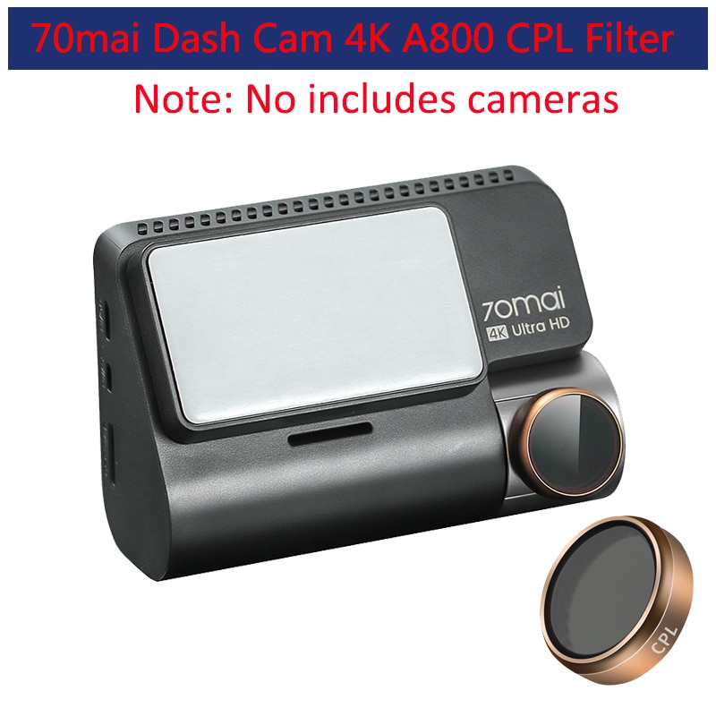 Xiaomi originaux 70 mai Dash Cam 4K A800 or CPL Polarisant Verre Filtre CPL Pour 70 mai A800S Polarisant Circulaire En Verre