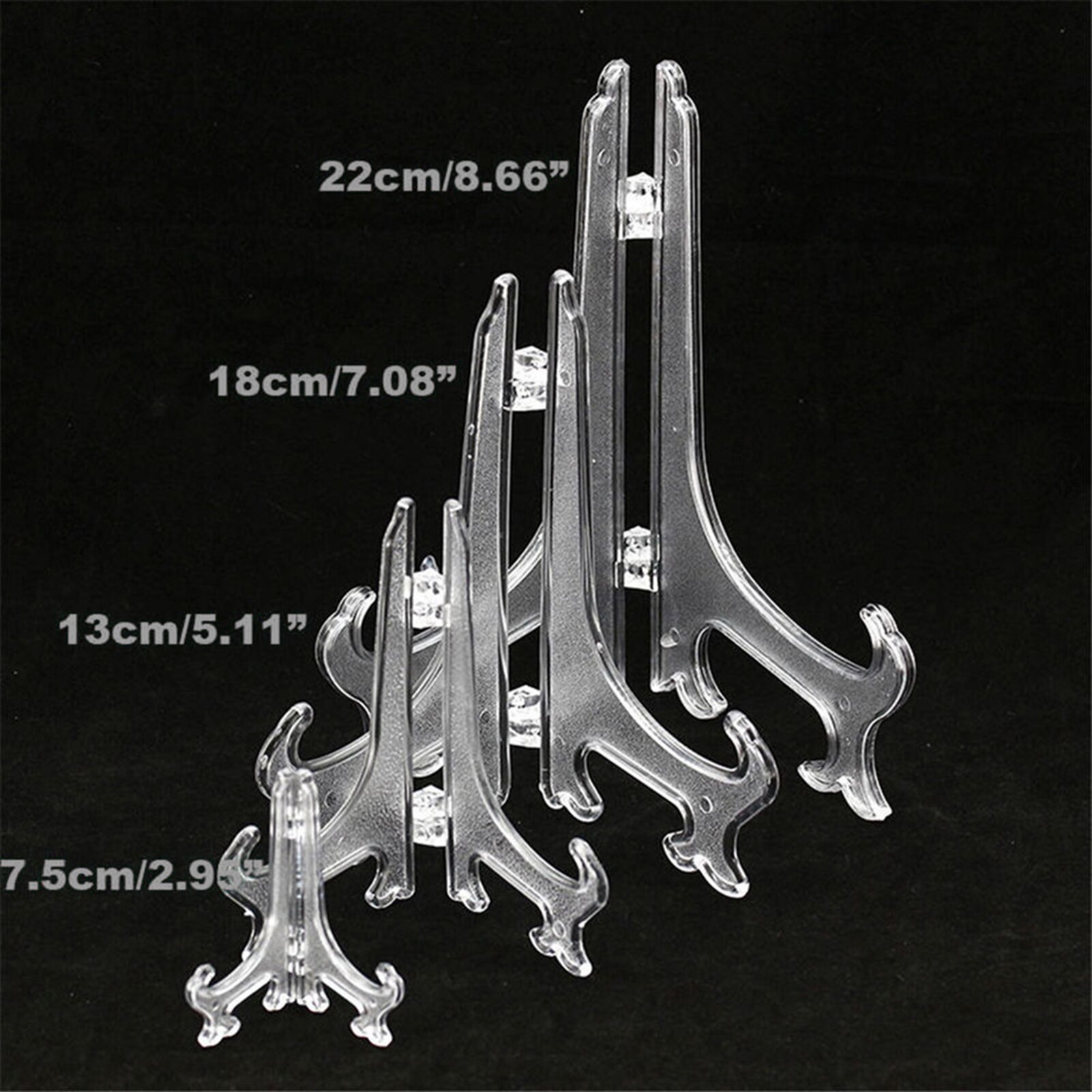 Triangle Structure Dish Display Rack High Strength Photo Frame Plate Rack Decoration Plastic Display Stand Dish Rack