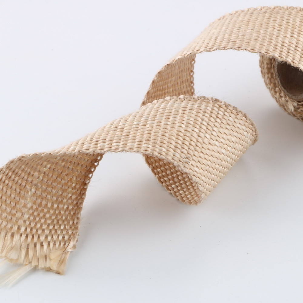 Leepee 50mm x 1.5m glassfiber varmeisolerende wrap eksos header pipe tape anti isolasjon tape