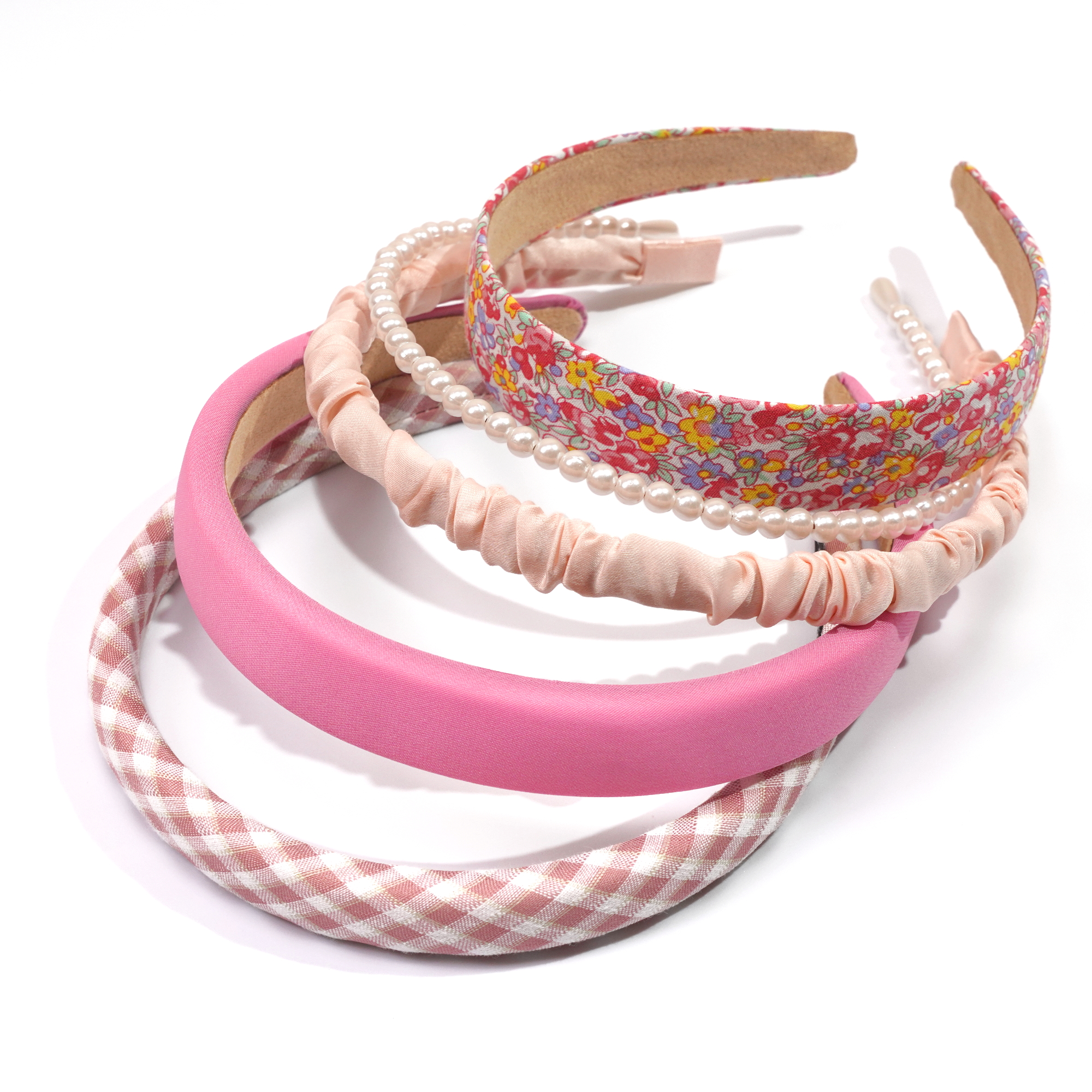 Diademas elegantes para mujer y niña, aro de cabeza de ala ancha, perlas de imitación decorativas, accesorios para el cabello de , 5 unidades por juego