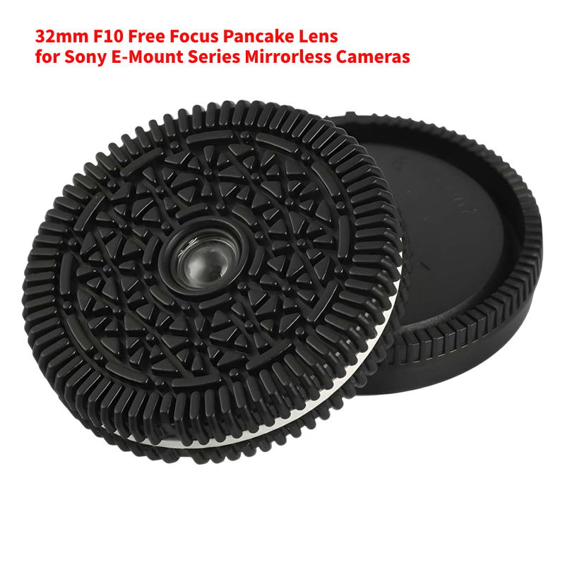 Objectif crêpe à mise au point libre F10 32mm, pour Sony E Mount/pour Nikon Z-Mount/pour appareils photo sans miroir Fuji x-mount/EF-M/M43: YELLOW