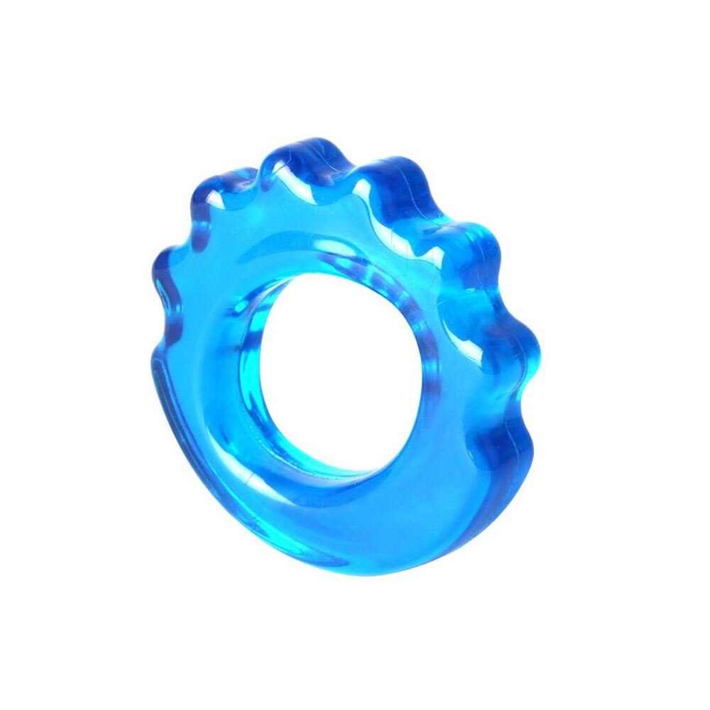 1Pcs Byepain Hand Exerciser Ringen Pvc Ringen Muscle Power Training Loops Expander Training Sport Exerciser Vinger: Blue
