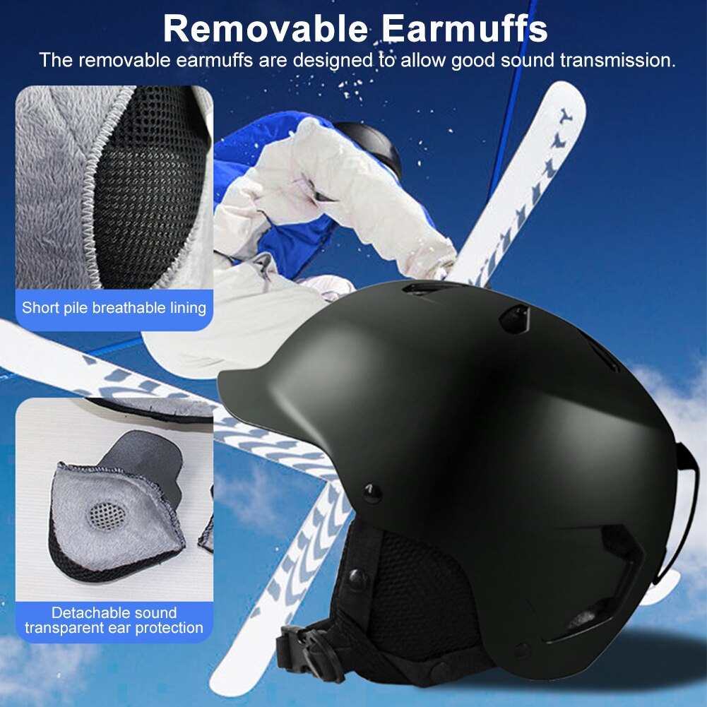 Casco de ciclismo deportivo Unisex, moldeado integral, para adulto, EPS, para exteriores, antiimpacto, esquí, seguridad en Snowboard