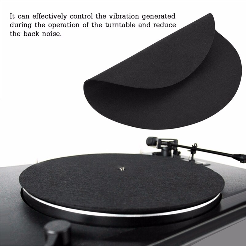 1 pz ultra-sottile antistatico Lp vinile giradischi giradischi Pad per fonografi piatto morbido tappetino antiscivolo tappetino