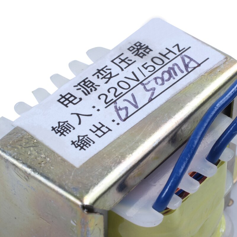 220V 50Hz 6V Eingang Ausgang Montage Vertikale Einzel-Phase EI Power Transformator