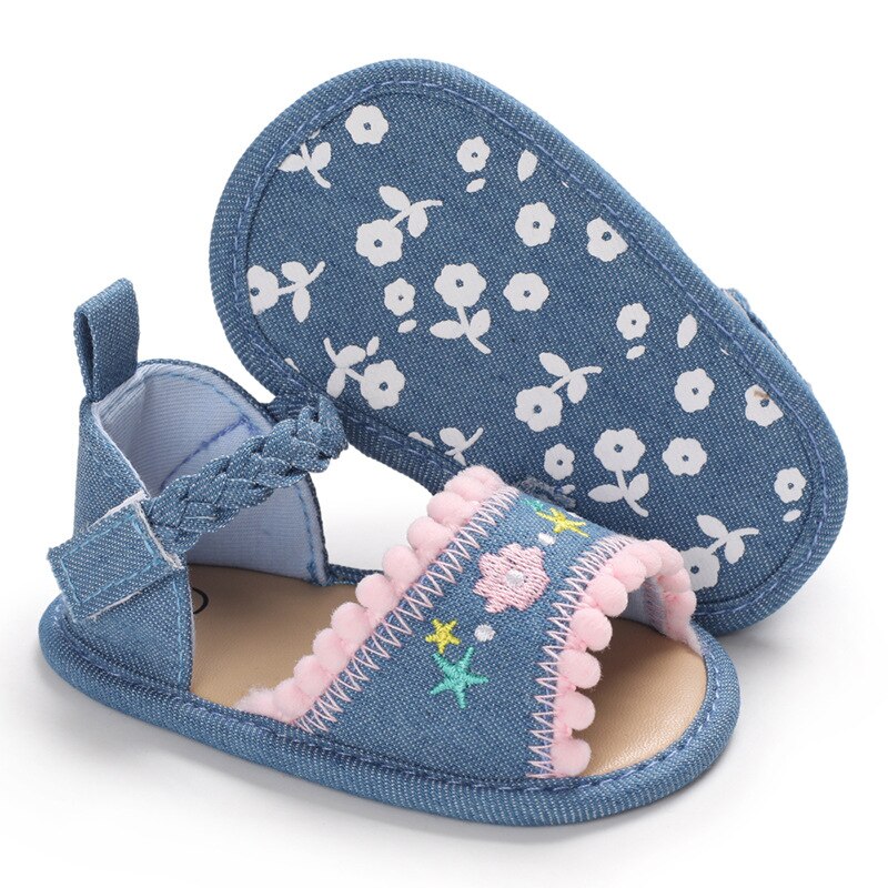 Newborn Infant Baby Girl Kids Sandal Shoes Soft Sole breathable baby shoe Crib Prewalker Toddler Anti-Slip Solid First Walkers