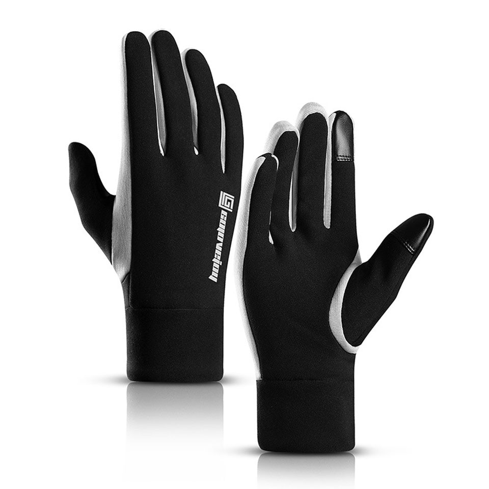 Unisex Volledige Vinger Touch Screen Handschoenen Zwart Rijden Warm Fiets Handschoenen Winter Warm Houden Wanten Mannelijke