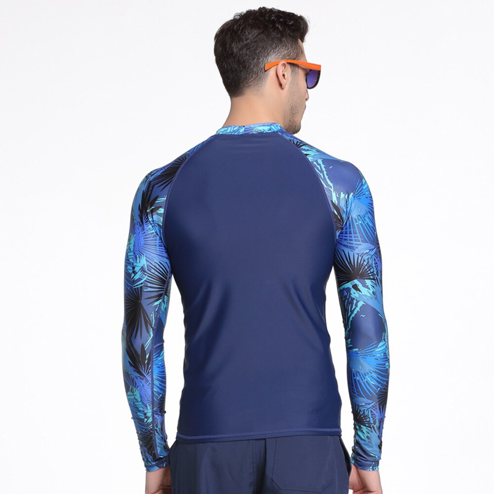 Mannen Upf 50 + Lange Mouwen Uv-bescherming Zonnebrandcrème Surfen Wetsuit Badpak Sneldrogende Zwemmen Surfen Snorkelen T-shirt