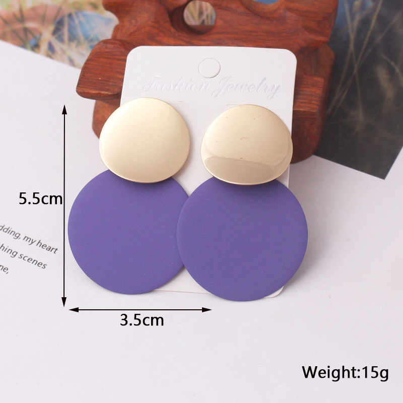 Pendientes colgantes de Color púrpura para mujer, colgantes de botella, pendientes colgantes en forma de C, pendientes de mariposa y flores, de al por mayor: orange