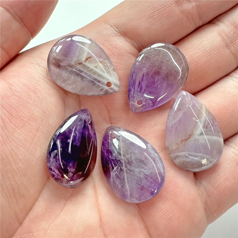 5 Stück 18X25MM Wassertropfenform Naturstein Anhänger Zubehör Edelstein Charme Herstellung von Schmuck Halskette Armbinde Ohrring