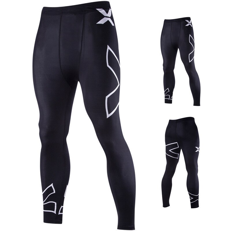 Cycling pants men's style men's Europe and the United States X letter printing stretch tight pants