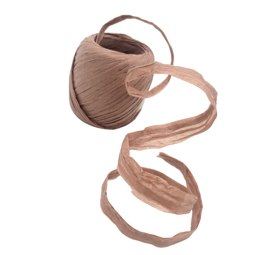 Raffia papier lint touw touw  ,1 rollen raffia lint/touw , 22 meter per rol, verpakking papier touw voor kerstmis
