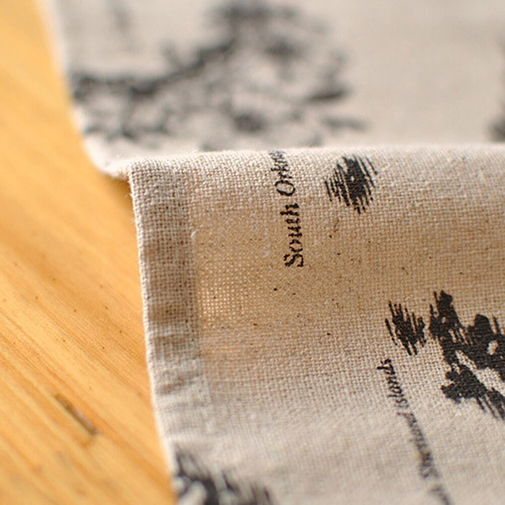 Table Cloth World Map Lace Tablecloth Decorative Table Cloth Linen Table Cover