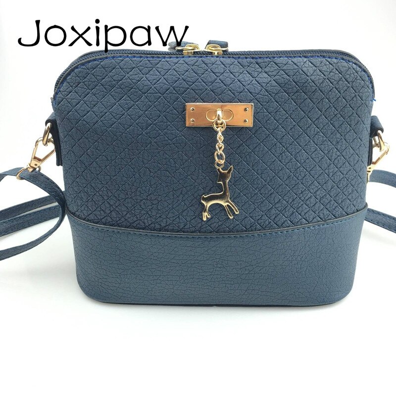 Kvinder skuldertasker mini taske med hjorte legetøjsskal form kvinder lille messenger crossbody taske dame lynlås håndtasker