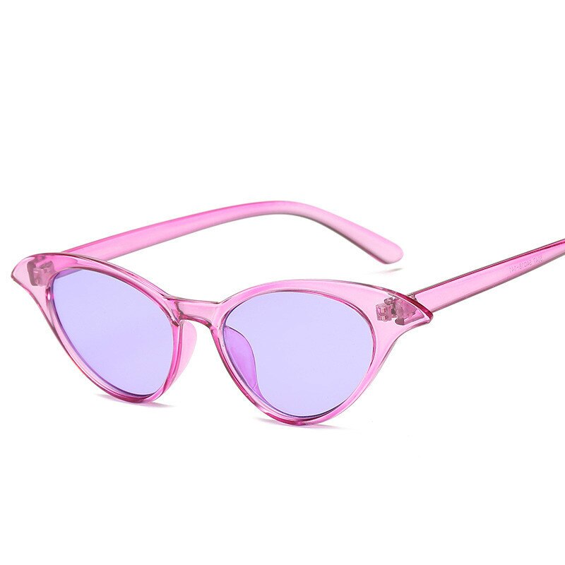 Zonnebrillen voor heren en dames cat eye personality all-match ultralichte zonnebril dames oculos de sol feminino  uv400: Paars