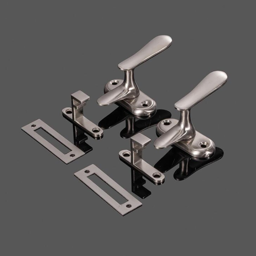 Inside Handle Storm Door Latch, 360 Degrees Rotation, Stainless Steel Door Gate Latch with Screws, Security Door Buckle