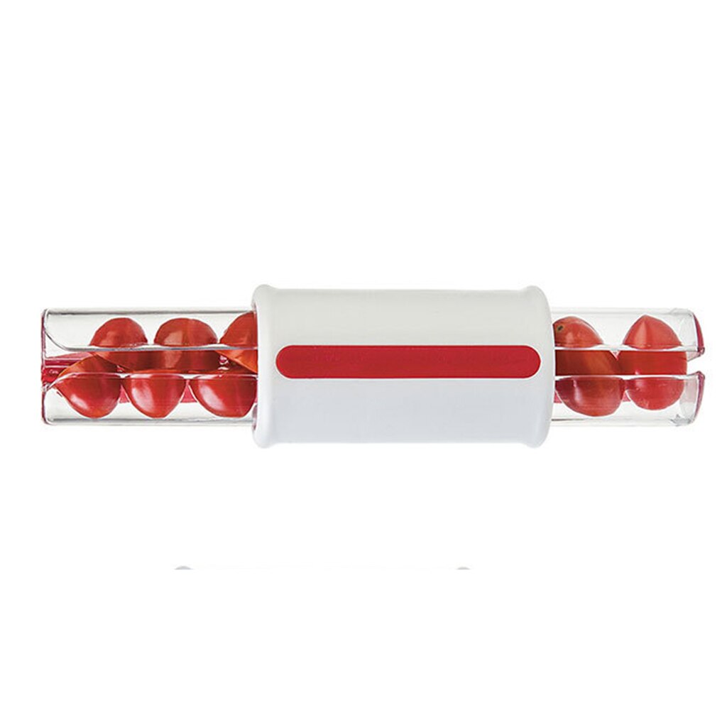 1x cortador con cierre cereza ciruela tomate uvas cortador Gadget cocina frutas divisor