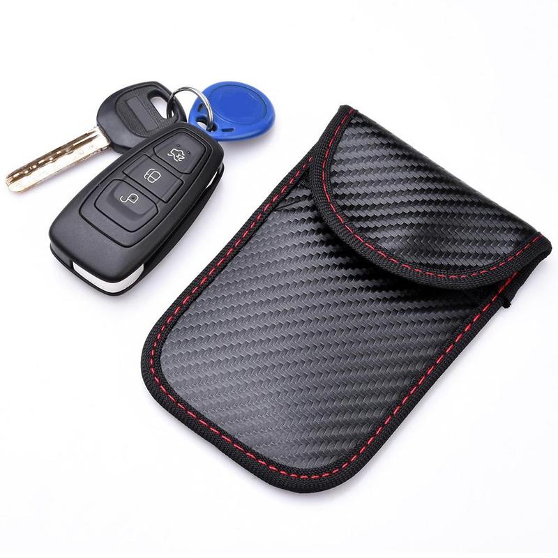 Car Key Signal Blocker Case Faraday Cage Fob Pouch Keyless Blocking Bag RFID A9J1