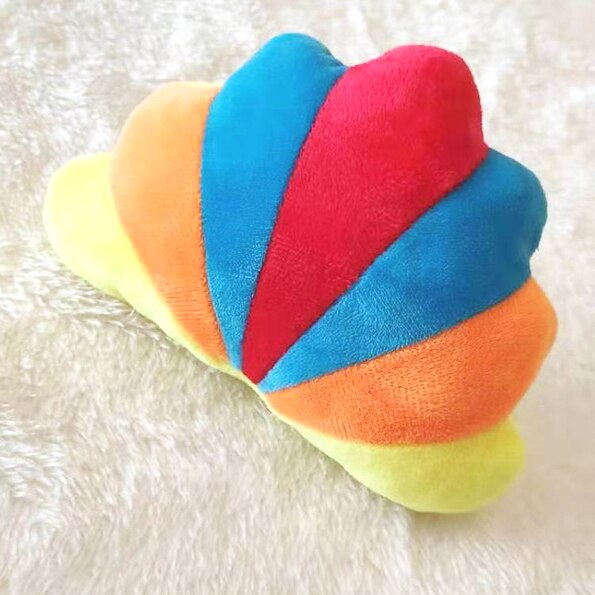 PT007 Chew Play Toys Cute Pet Squeaky Puppy Chew Squeaker Quack Sound Doll Toy Simulation Donut Pet Supplies Dog Toys: PT004-darkblue