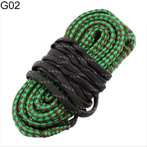 Calibre de serpent de bande de nettoyage de corde d'alésage pour le nettoyeur de baril de pistolets de fusil 22 Cal.223 Cal.38 Cal & 5.56mm,7.62mm, Kit de nettoyage 12GA: G02