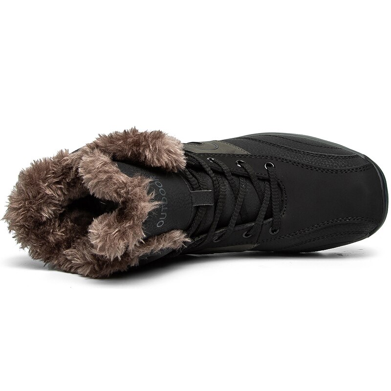 Sneakers Mannen Schoenen Met Bont Warm Houden Lederen Timber Land Werk Laarzen Mens Voet Outdoor Waterdichte Mannelijke Wandelschoenen