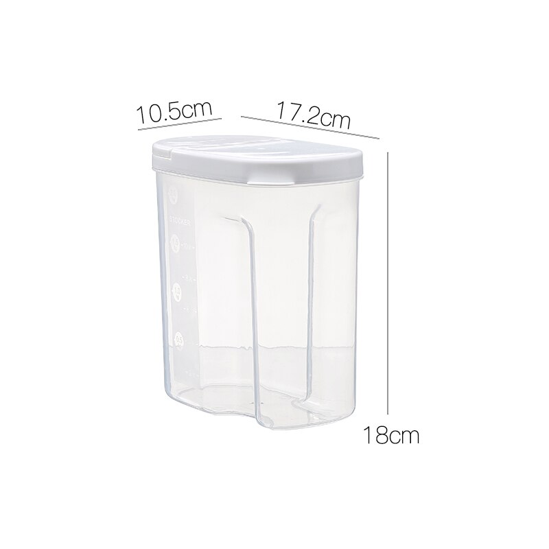 Plastic washing powder box household washing powder box with lid special bottle washing powder storage bucket LL10281647: S