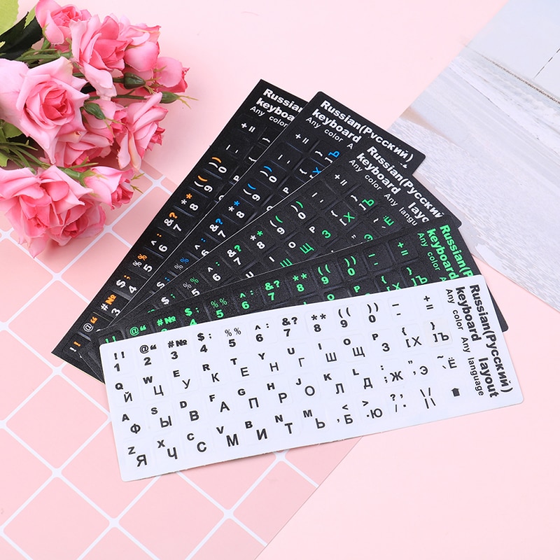 Russian Keyboard Cover Stickers For Mac Book Laptop PC Keyboard 10" TO 17" Computer Standard Letter Layout Keyboard Covers Film
