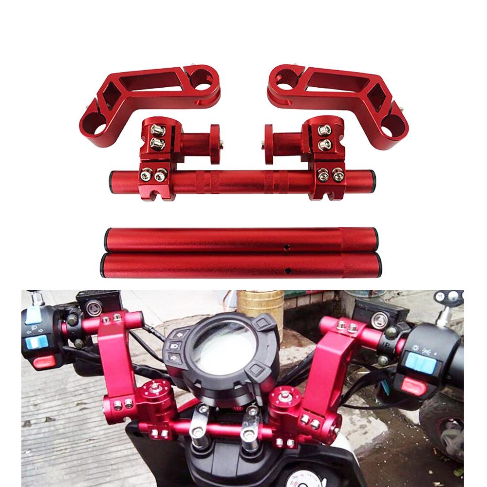Guidon réglable de moto 7/8 &quot;22mm CNC en aluminium, système de barre de poignée amovible pour Motocross Scooter 125cc pour Pit Bike Dirt Bike