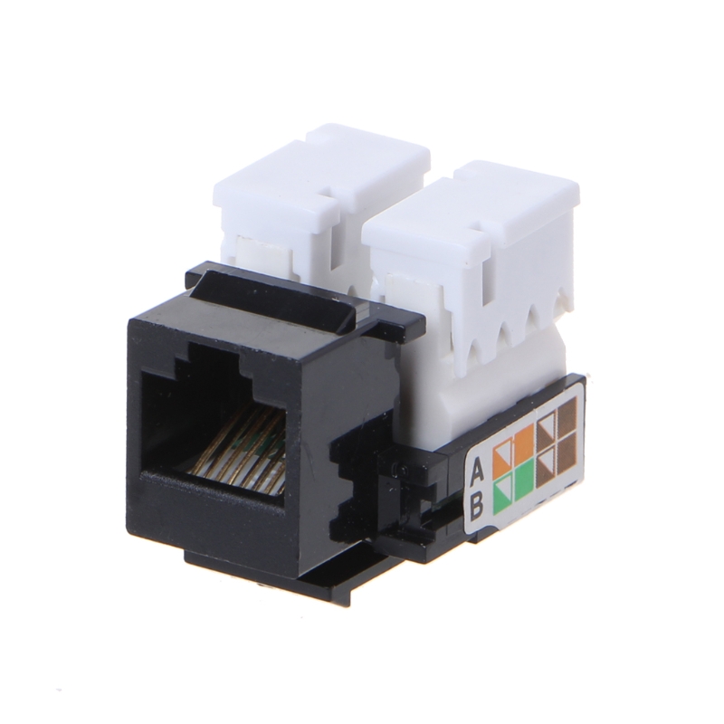 5Pcs CAT5E UTP Network Module RJ45 Connector Information Socket Keystone Jack