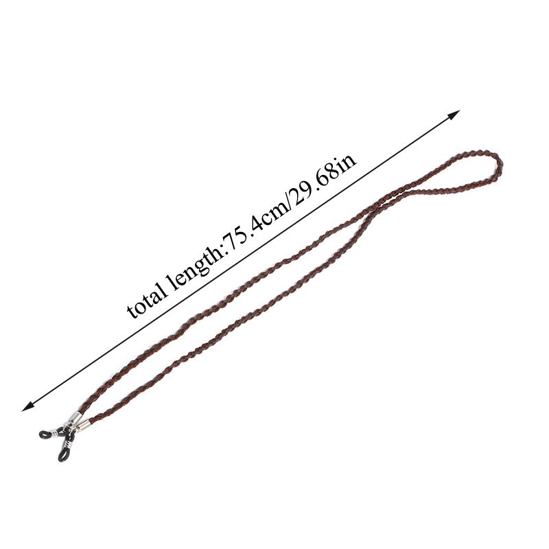 1 Uds. Correa para anteojos, cadena colgante para gafas de lectura, soporte para gafas de sol a la , cordón para el cuello, cadena de Metal antideslizante